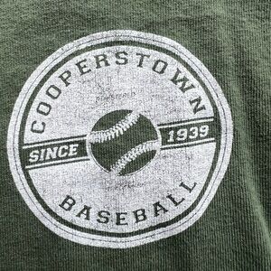 Green Cooperstown Baseball T-Shirt